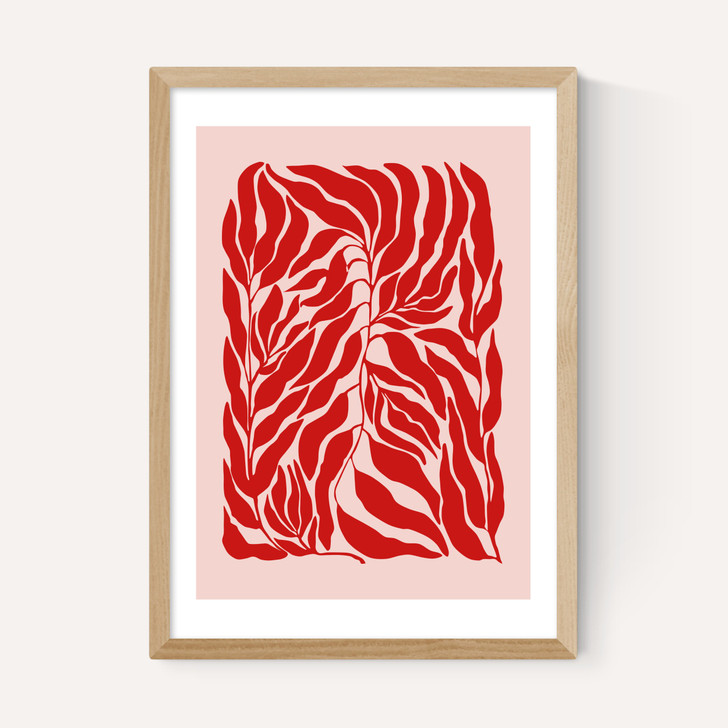 Pink & Red Botanical Poster