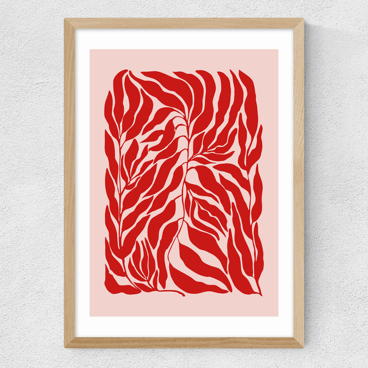 Pink & Red Botanical Poster