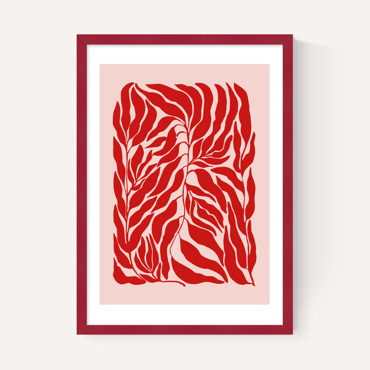 Pink & Red Botanical Poster