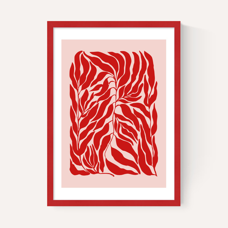 Pink & Red Botanical Poster