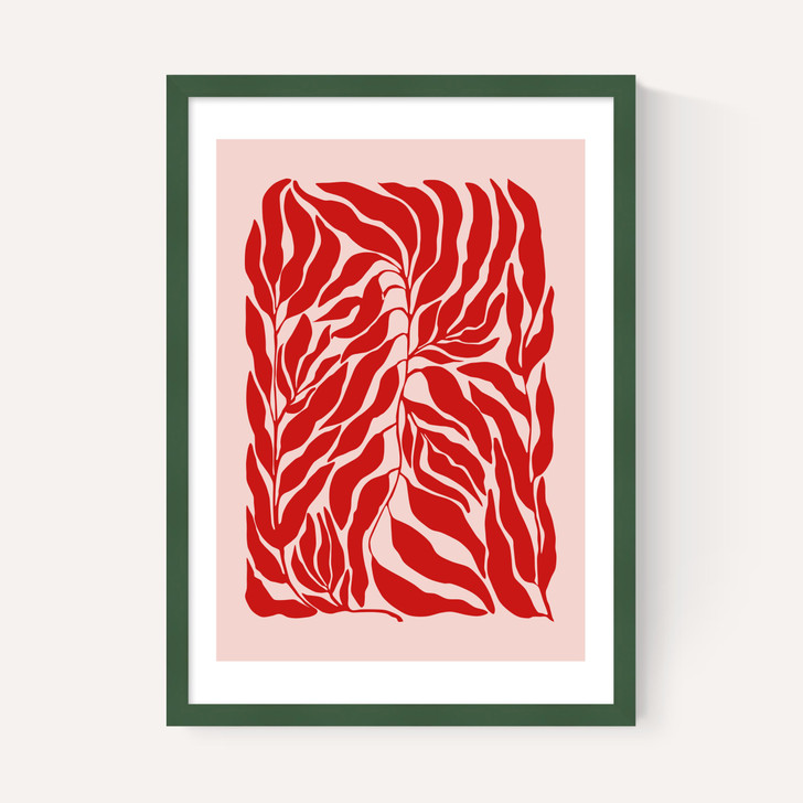 Pink & Red Botanical Poster