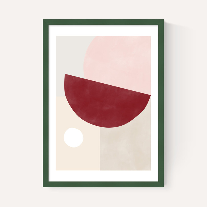 Pink & Red Graphic Poster II