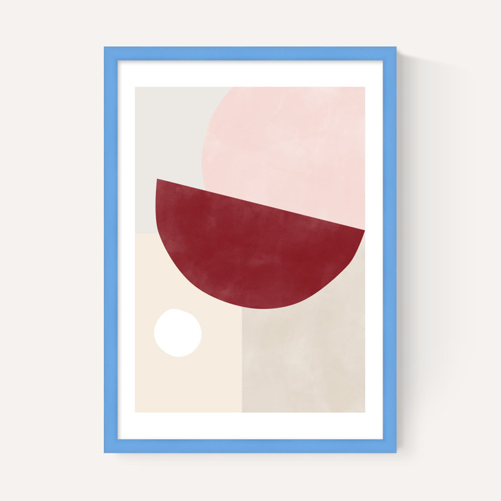 Pink & Red Graphic Poster II