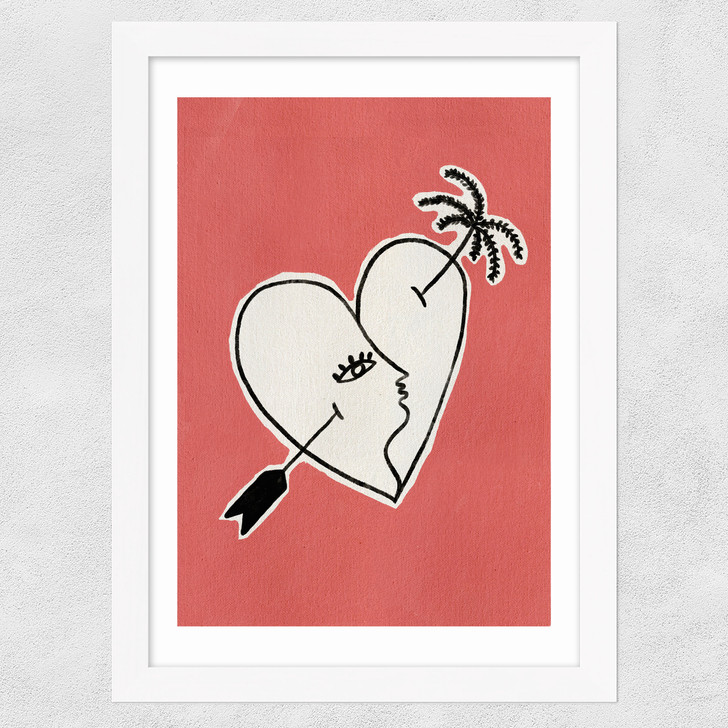 Arrows Of The Earth Wide White Frame