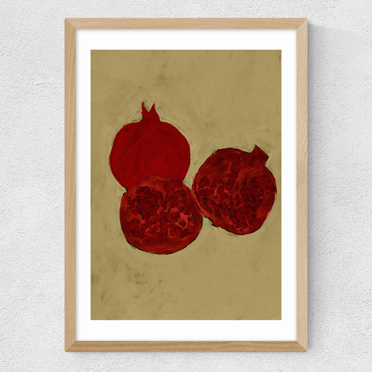 Winter Fruit Medium Oak Frame