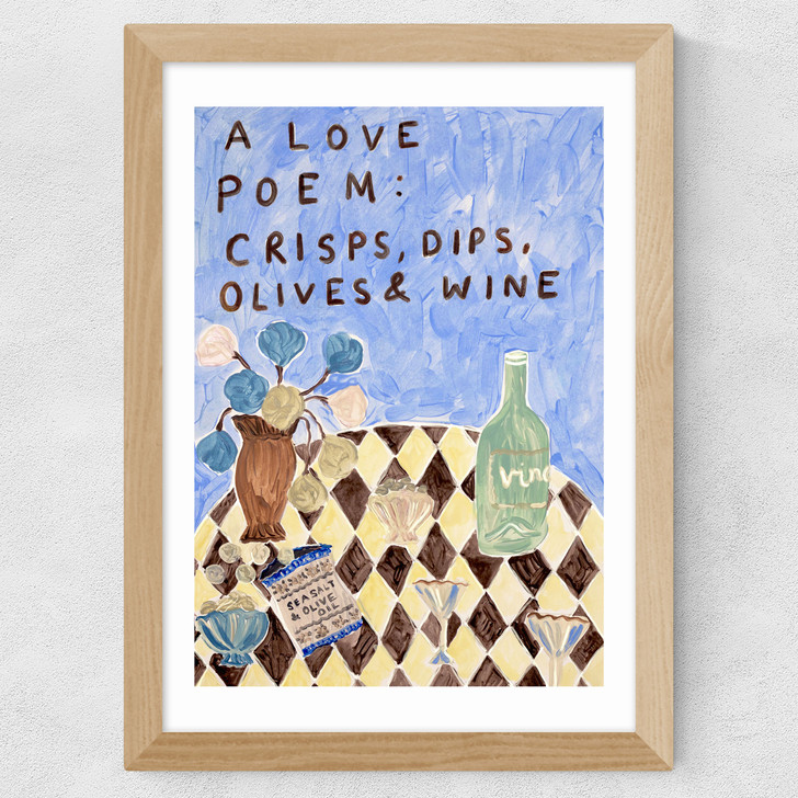 A Love Poem Wide Oak Frame