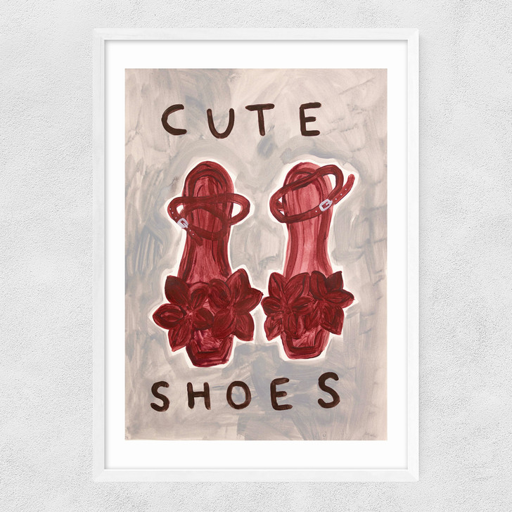 Cute Shoes Narrow White Frame