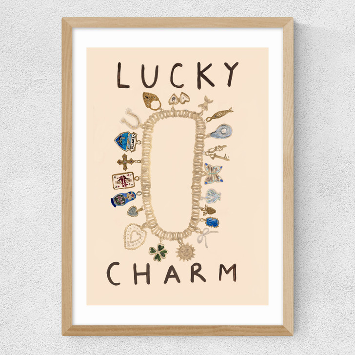 Lucky Charm Medium Oak Frame
