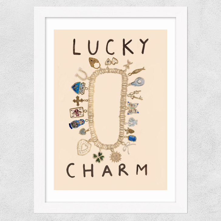 Lucky Charm Wide White Frame