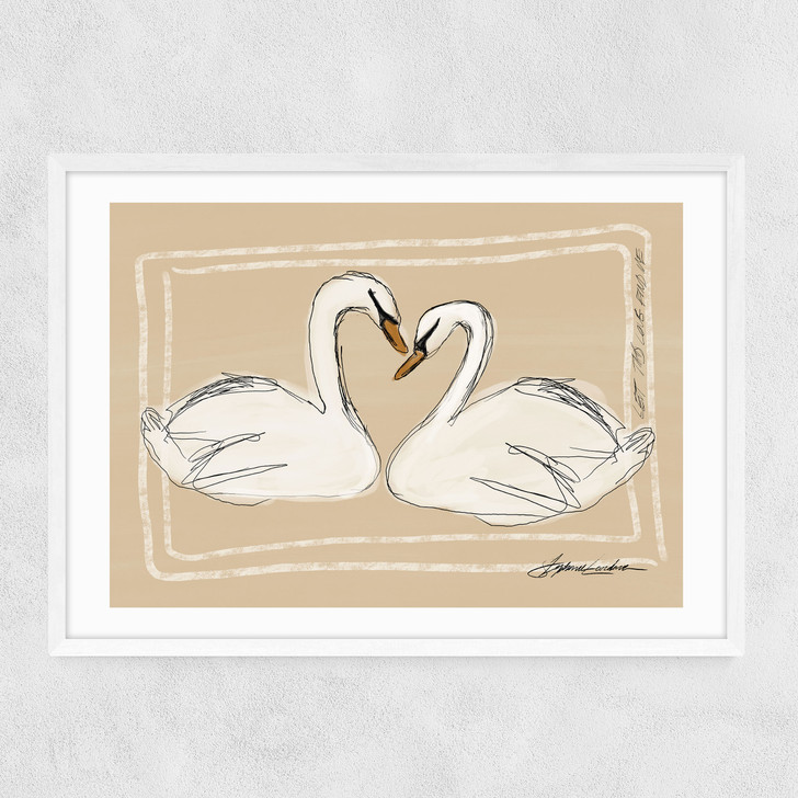 Let This Love Find Me Narrow White Frame