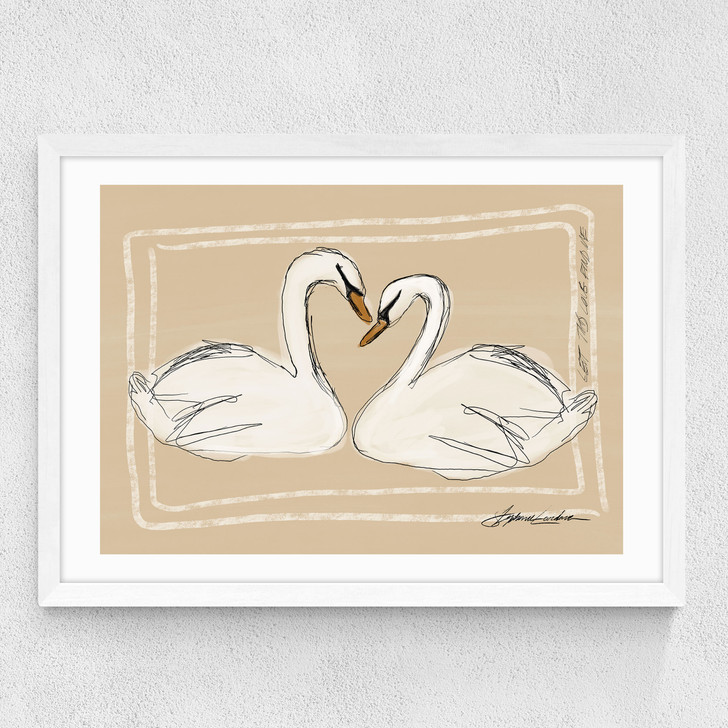 Let This Love Find Me Medium White Frame