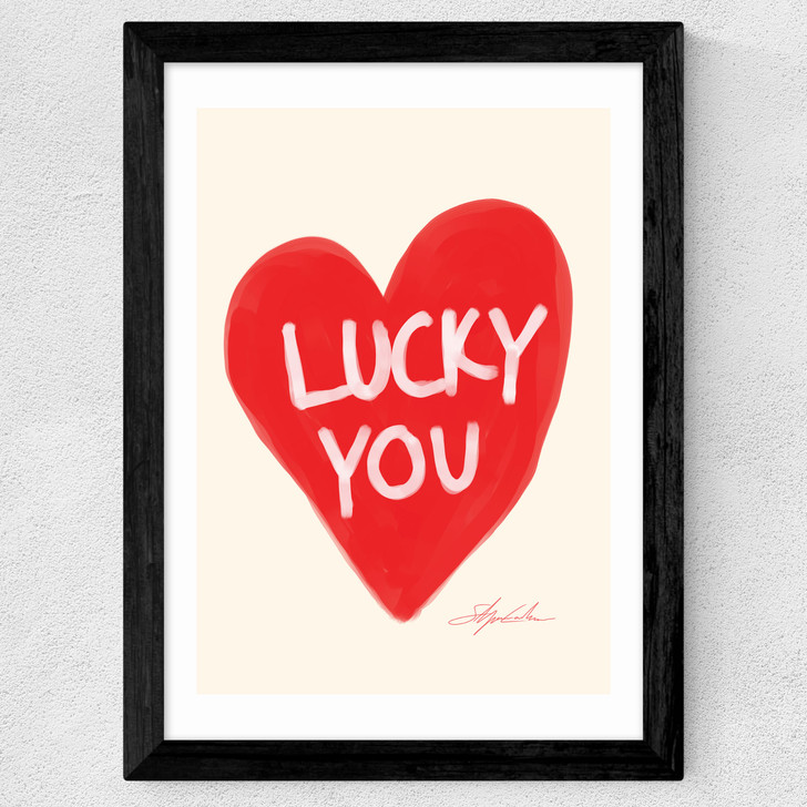 Lucky You Wide Black Frame