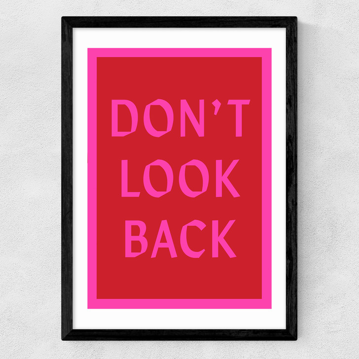 Don't Look Back Medium Black Frame