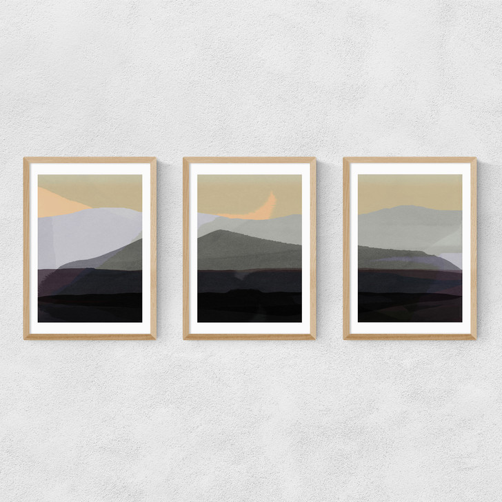 Golden Hills Triptych