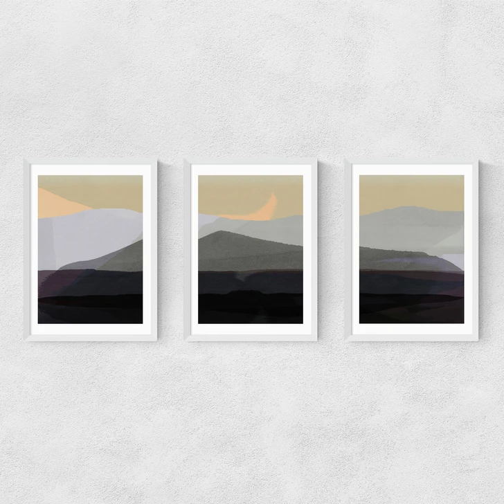 Golden Hills Triptych