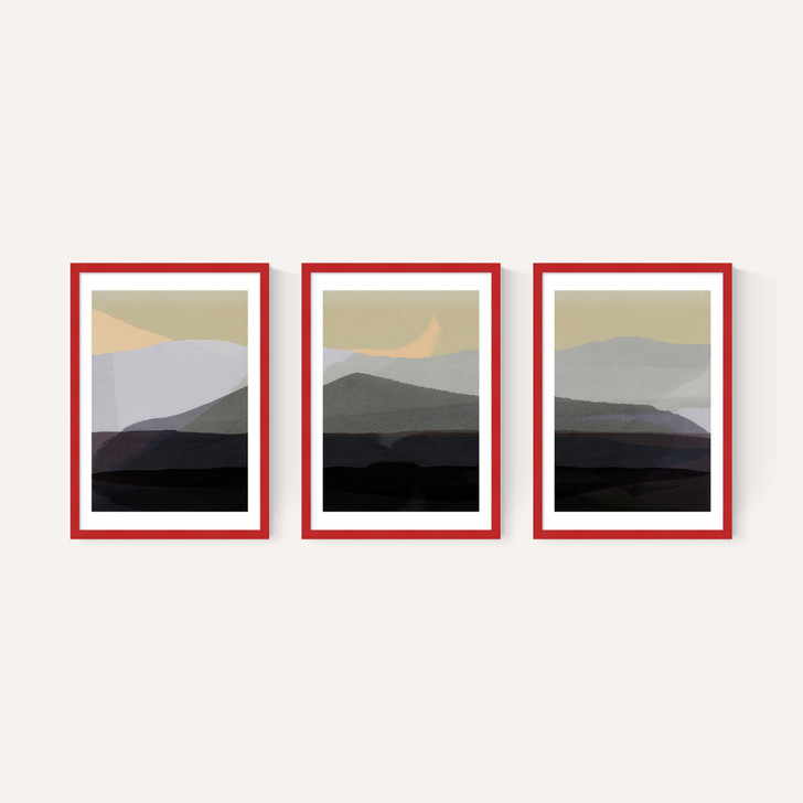 Golden Hills Triptych