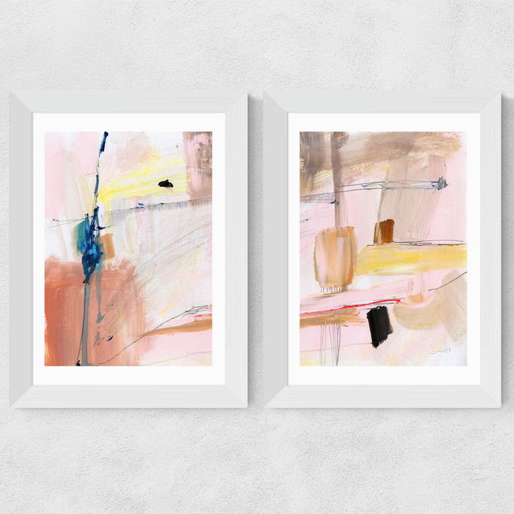 Pink Escape Set Wide White Frame
