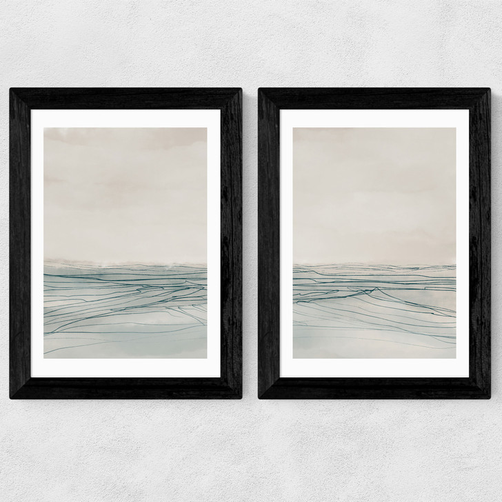 Still Sea Set Wide Black Frame