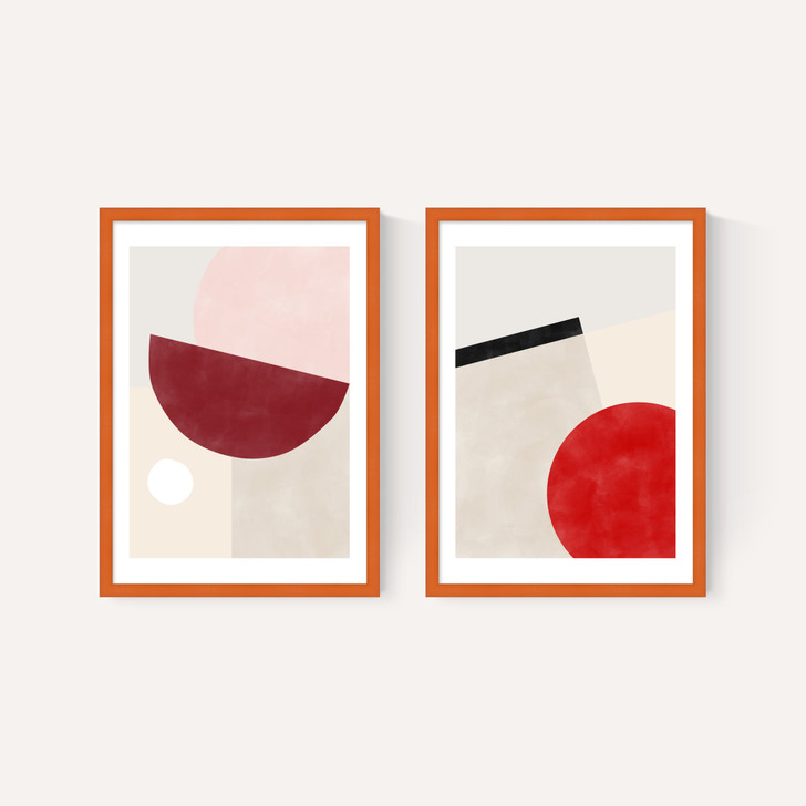Pink & Red Graphic Set