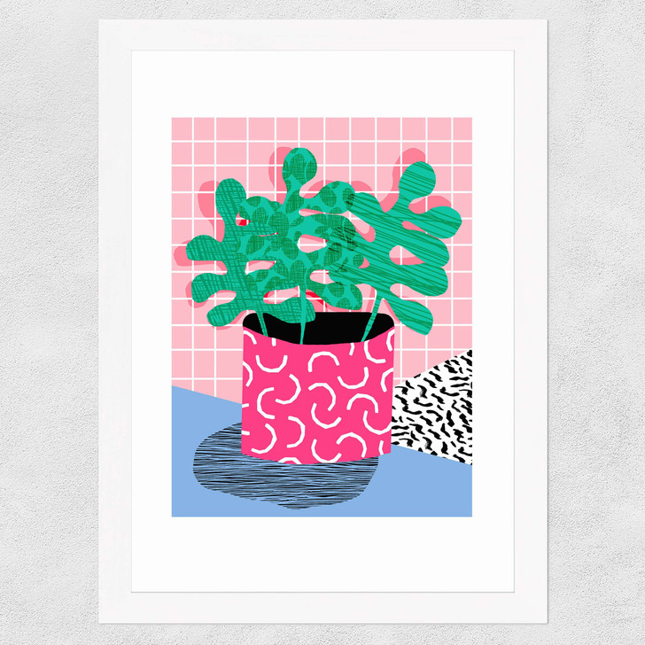 Shredding Wide White Frame