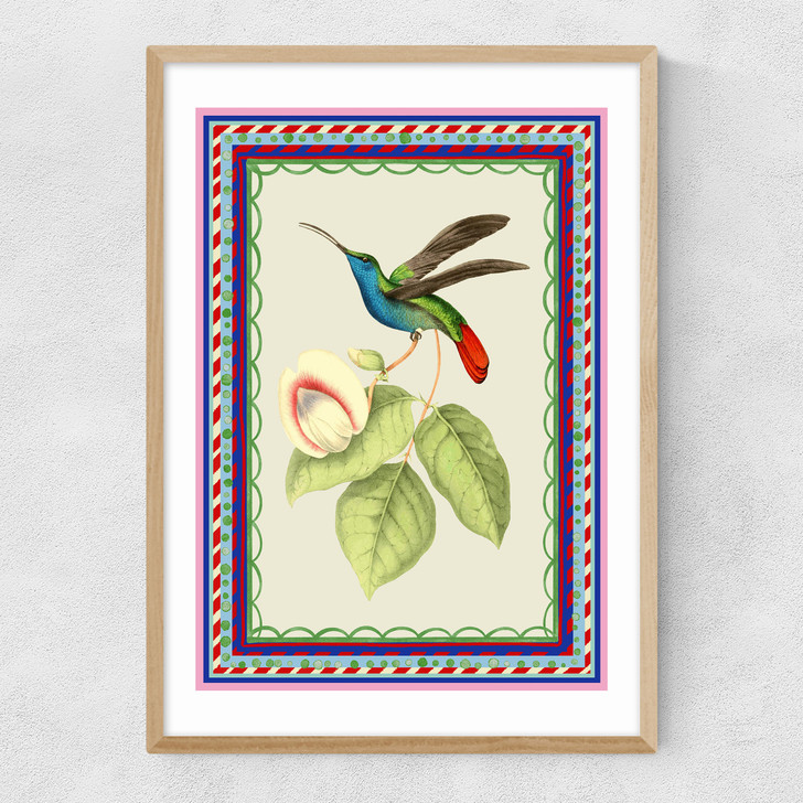 Birdframe Hummingbird Narrow Oak Frame