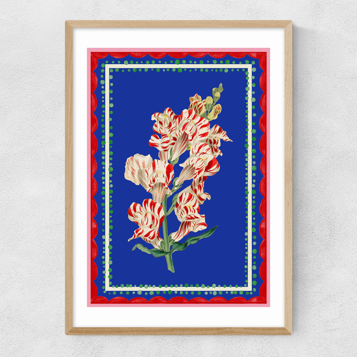 Carnival Snapdragon Narrow Oak Frame