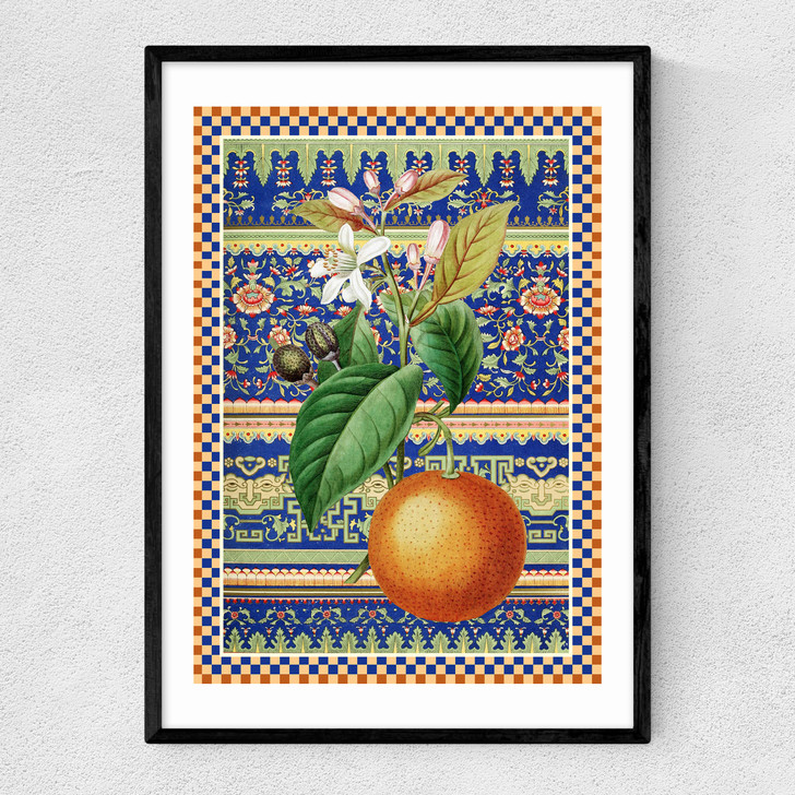 Flora & Pattern IV Narrow Black Frame