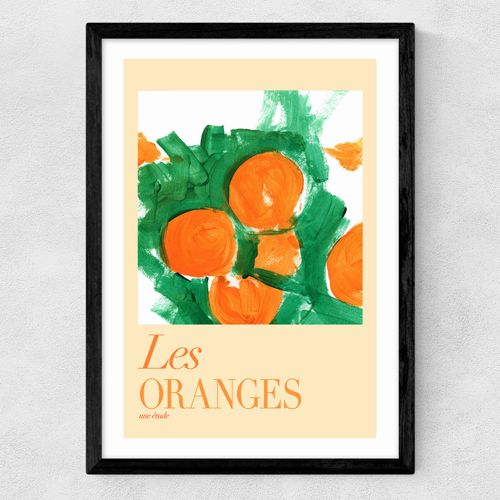 Les Oranges Une フude I Medium Black Frame
