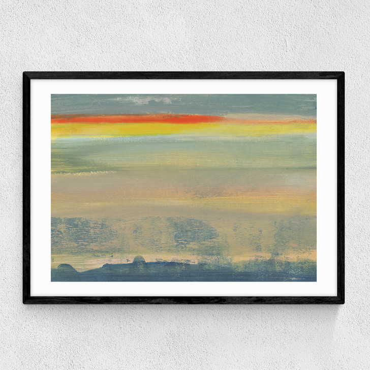 Painted Sky I Narrow Black Frame
