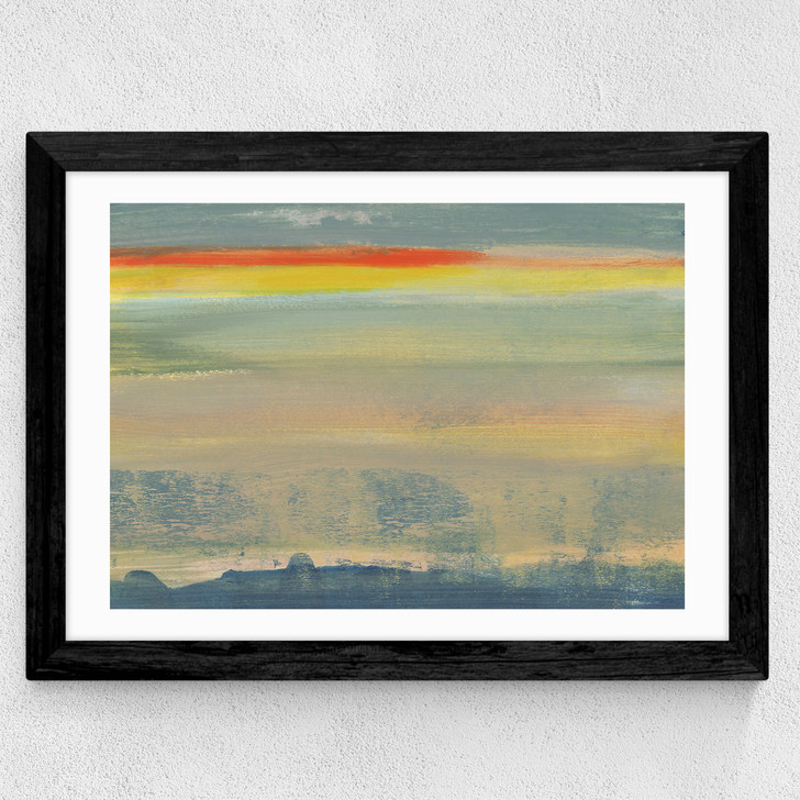 Painted Sky I Wide Black Frame