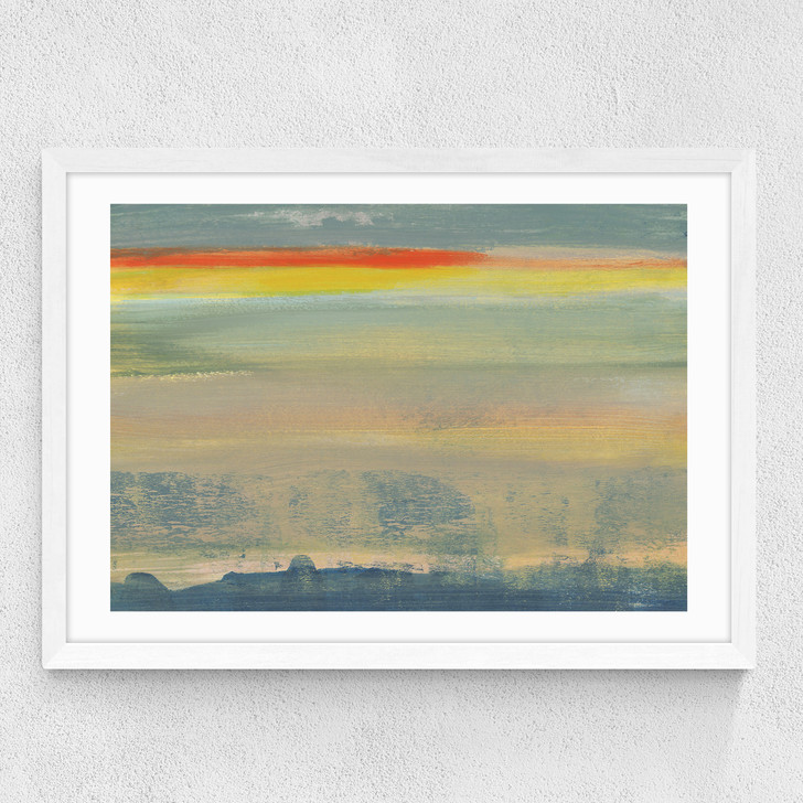 Painted Sky I Medium White Frame