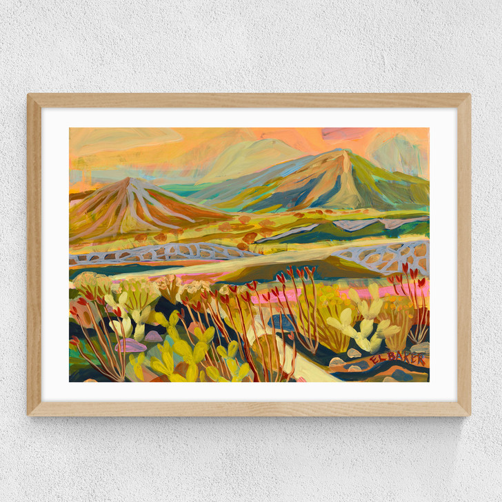 A Pleasant Valley Medium Oak Frame