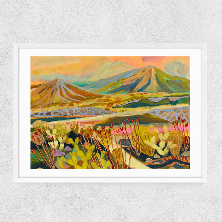 A Pleasant Valley Narrow White Frame