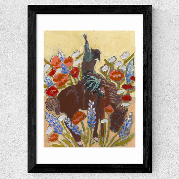Bucking Bronco Wide Black Frame
