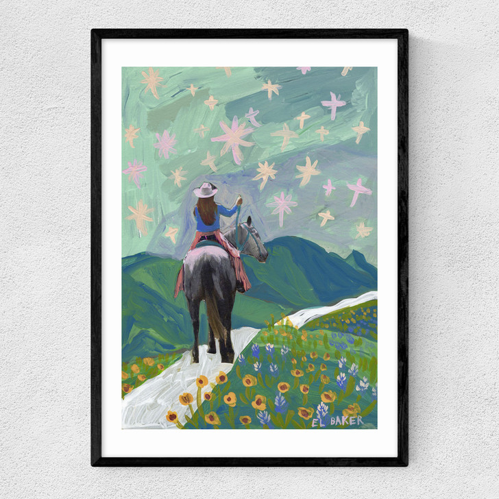 Cowgirl’s Path Narrow Black Frame