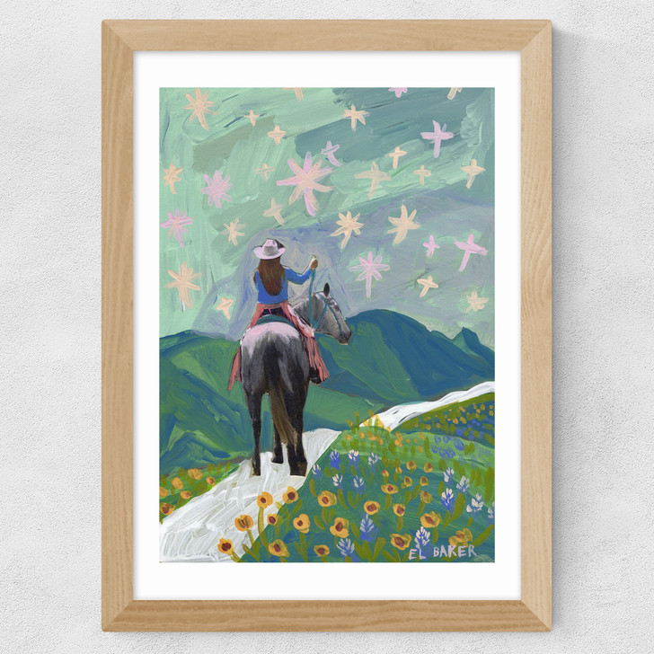 Cowgirlﾕs Path Wide Oak Frame
