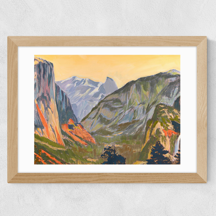 Golden Mountain Pass Wide Oak Frame