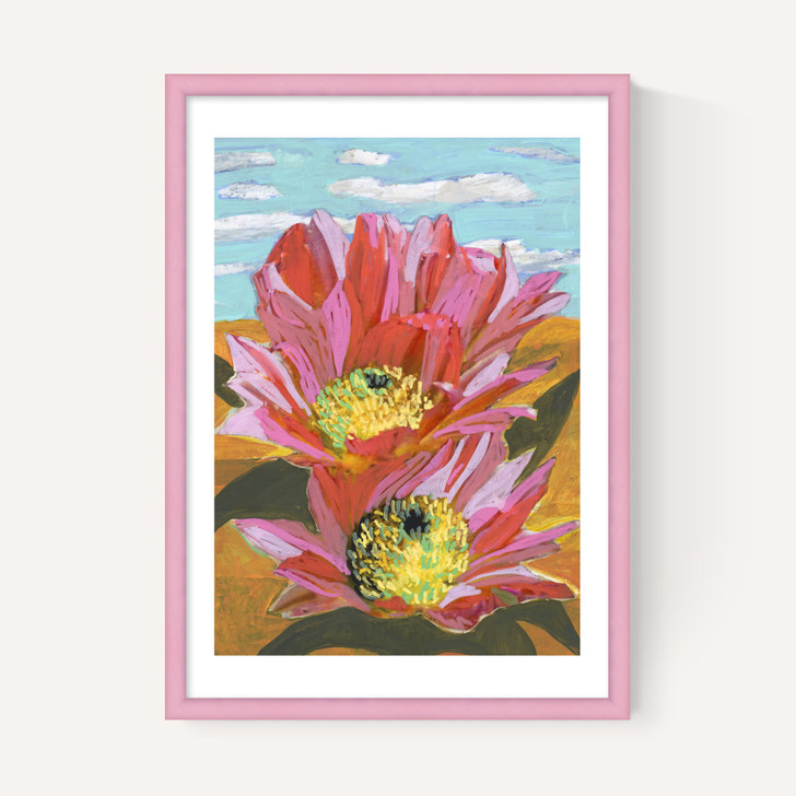 Pink Desert Cactus Flower