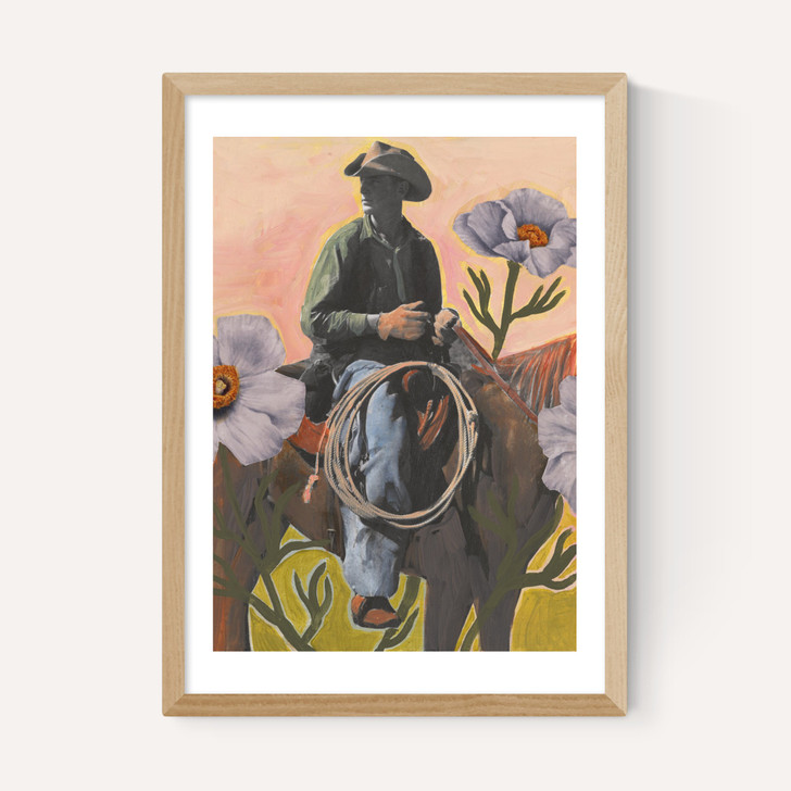 Retro Rodeo Cowboy