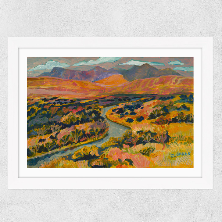 River Wide White Frame