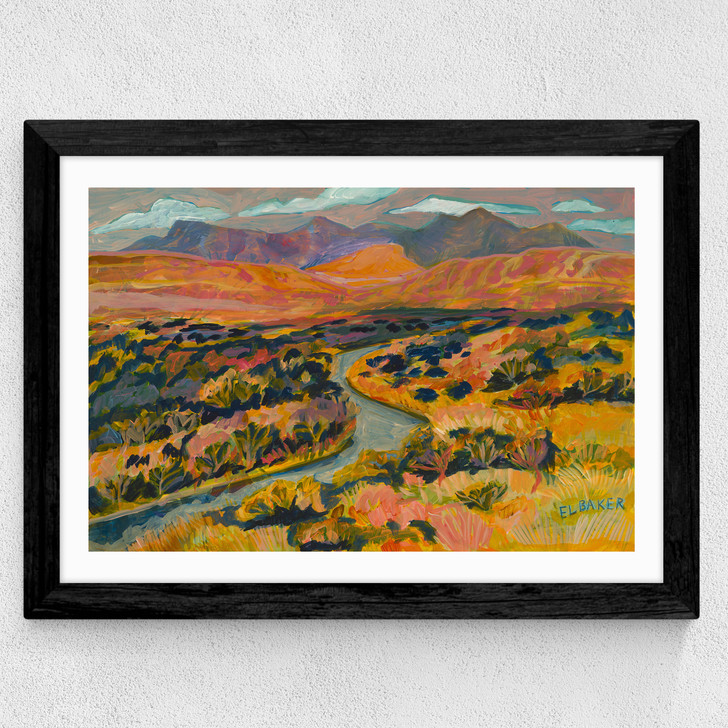 River Wide Black Frame