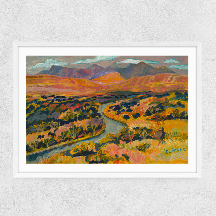 River Narrow White Frame