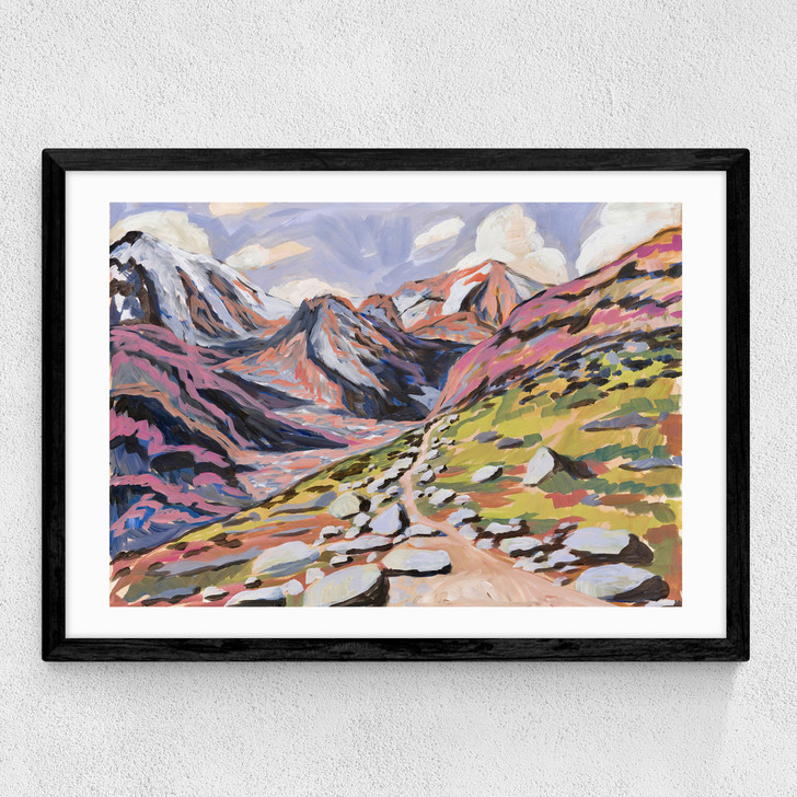 Rocky Path Medium Black Frame