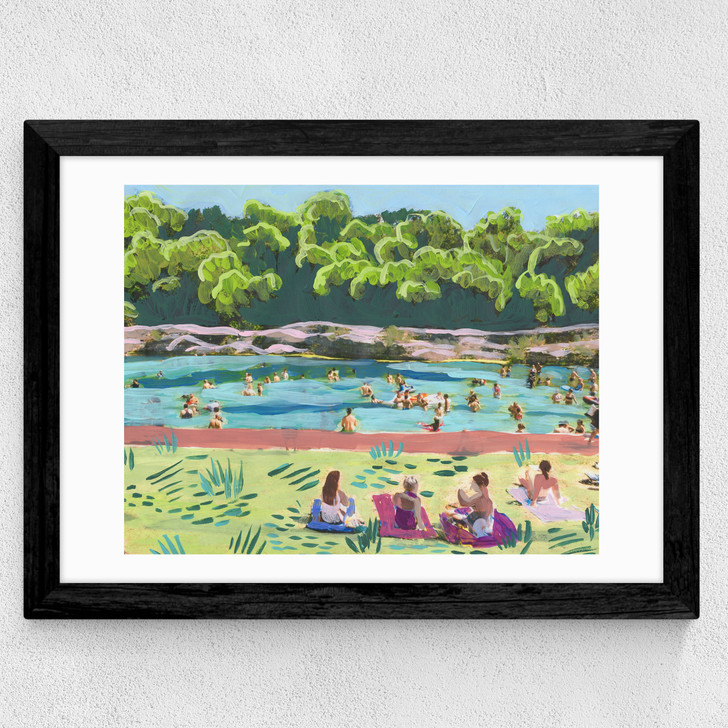 Barton Springs Summer Wide Black Frame