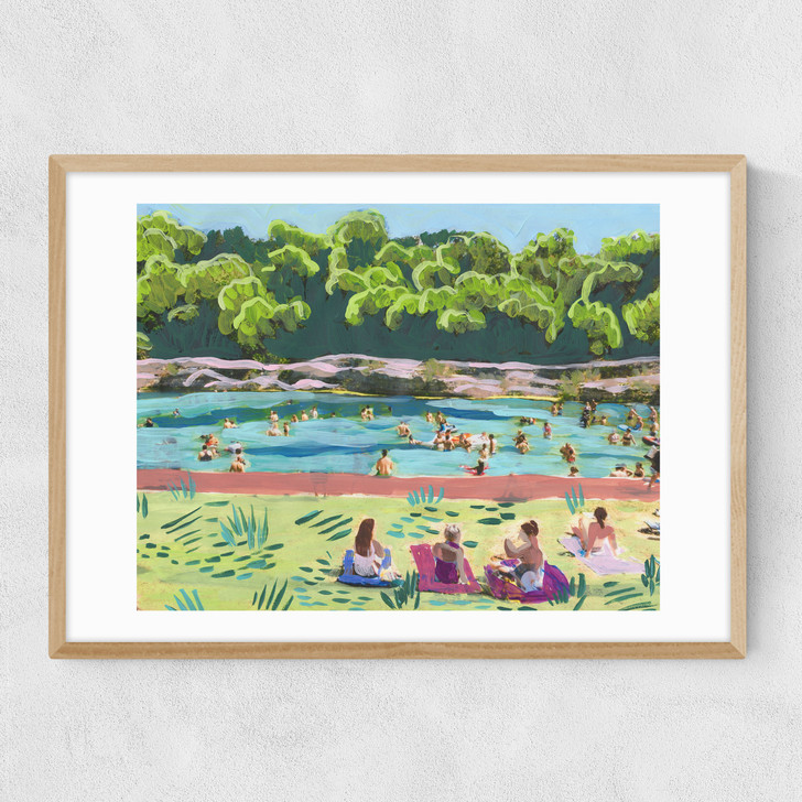 Barton Springs Summer Narrow Oak Frame