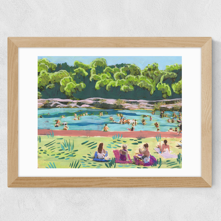 Barton Springs Summer Wide Oak Frame