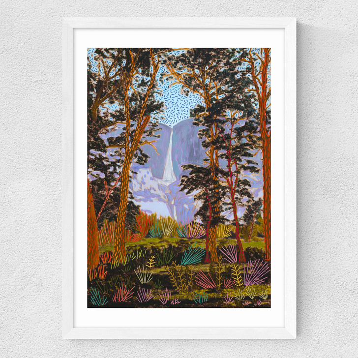 Embroidered Yosemite Medium White Frame