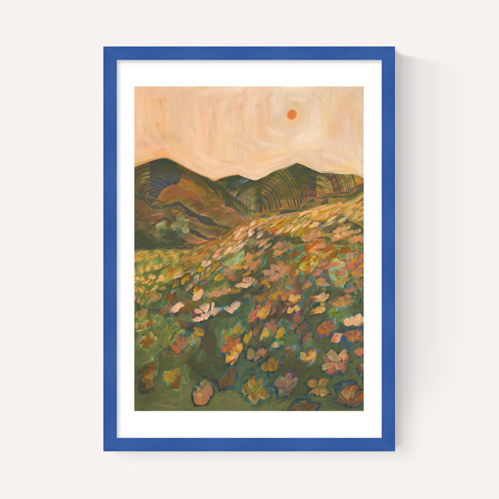 Pastel Poppy Landscape