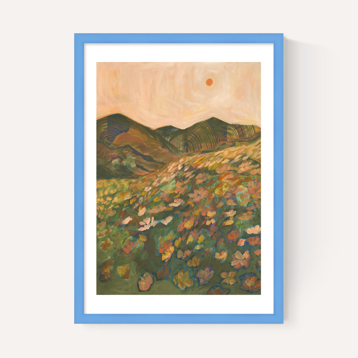 Pastel Poppy Landscape
