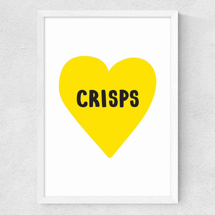 Crisps Lover Medium White Frame